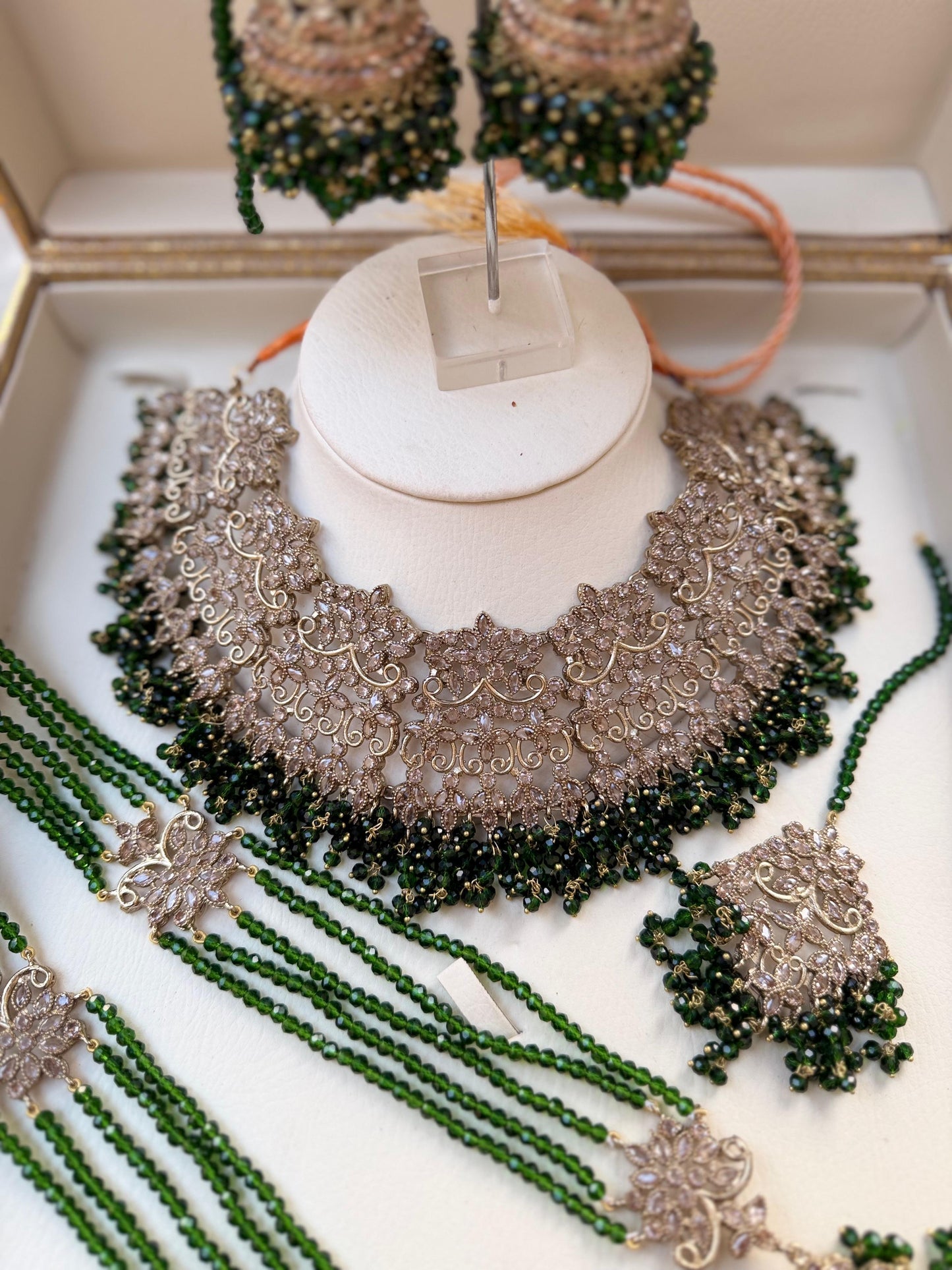 Green Bridal Jewellery Set