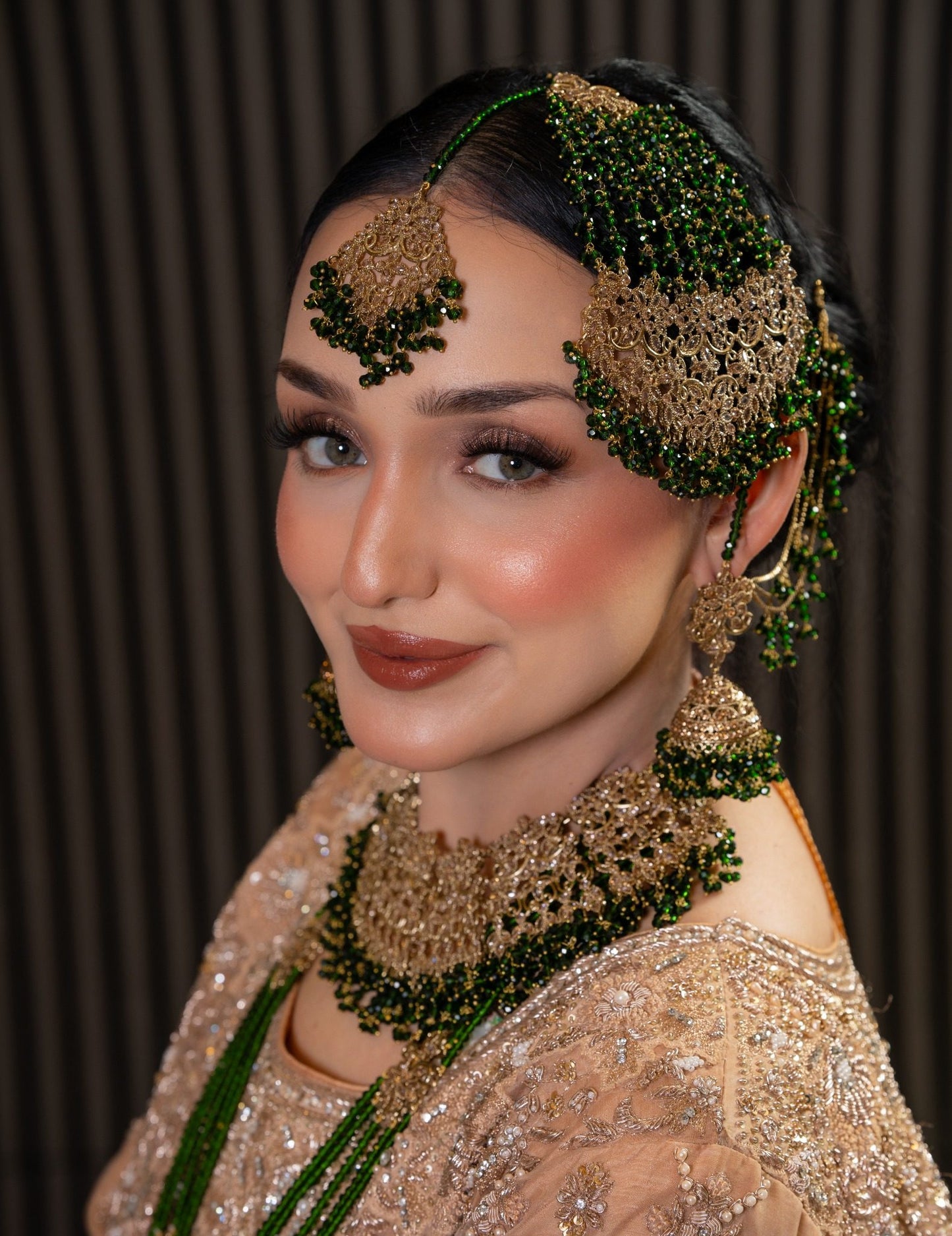 Green Bridal Jewellery Set
