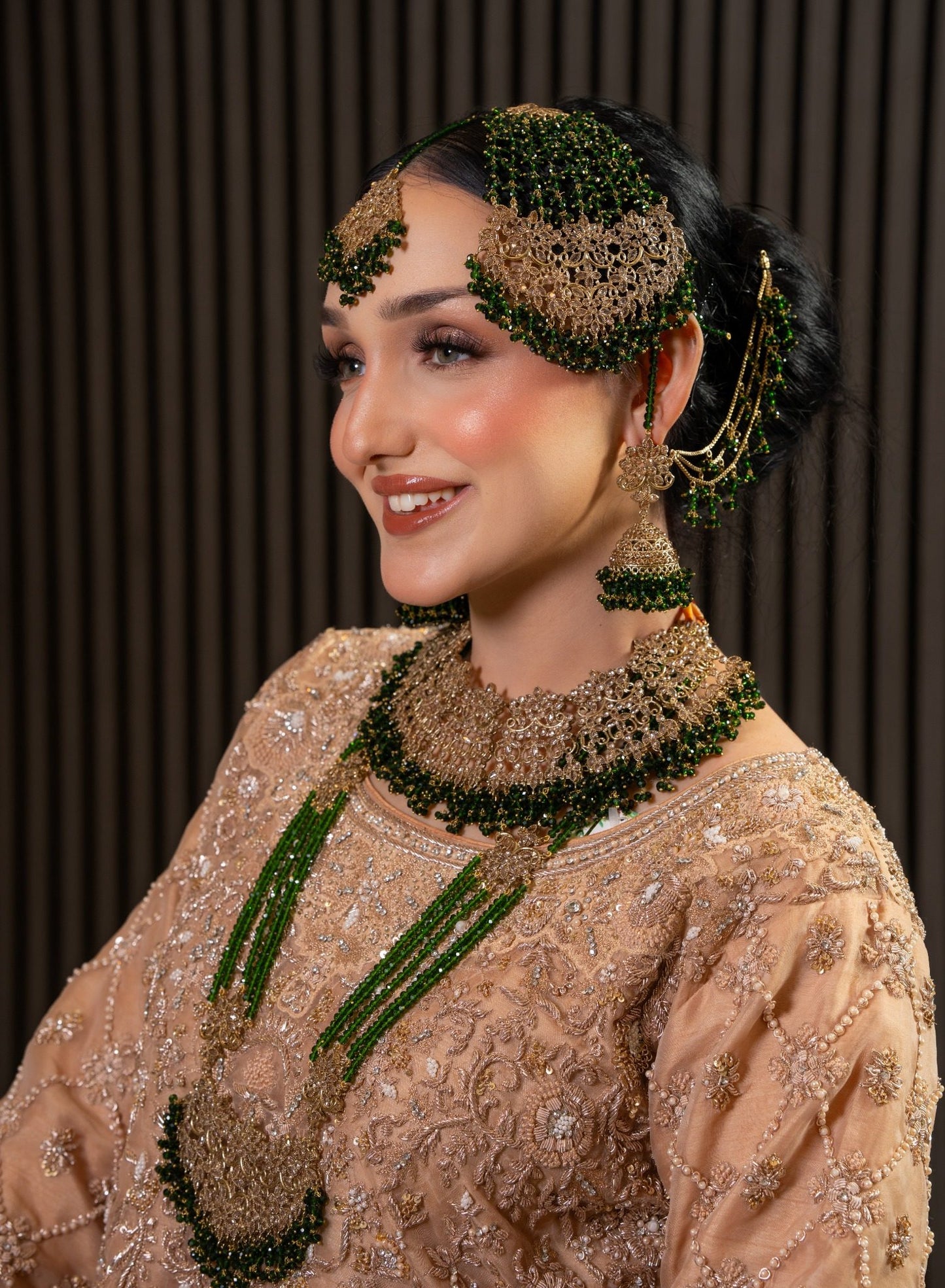 Green Bridal Jewellery Set