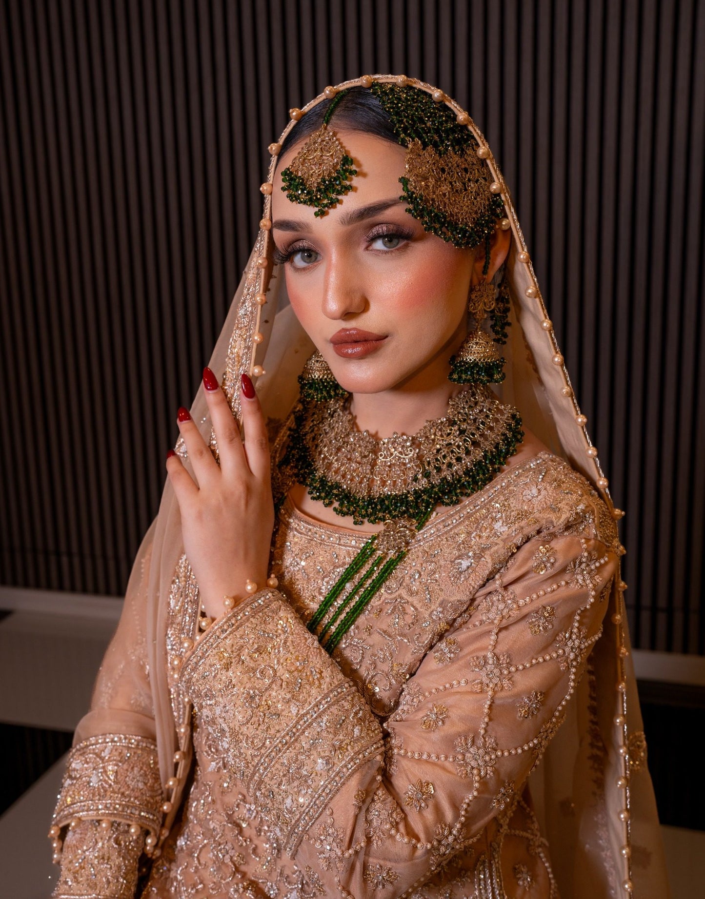Green Bridal Jewellery Set