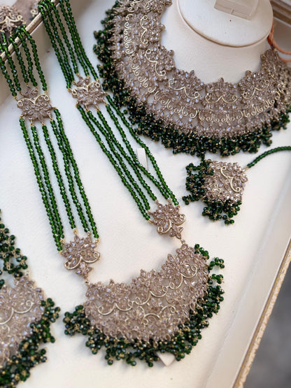 Green Bridal Jewellery Set