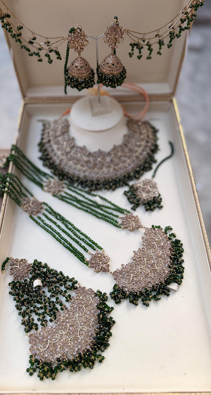 Green Bridal Jewellery Set